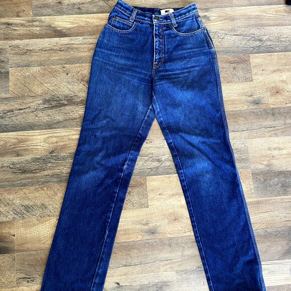 Vintage 80's Calvin Klein Women's High Rise Straight Leg Jeans 7x32 - Picture 4 of 16